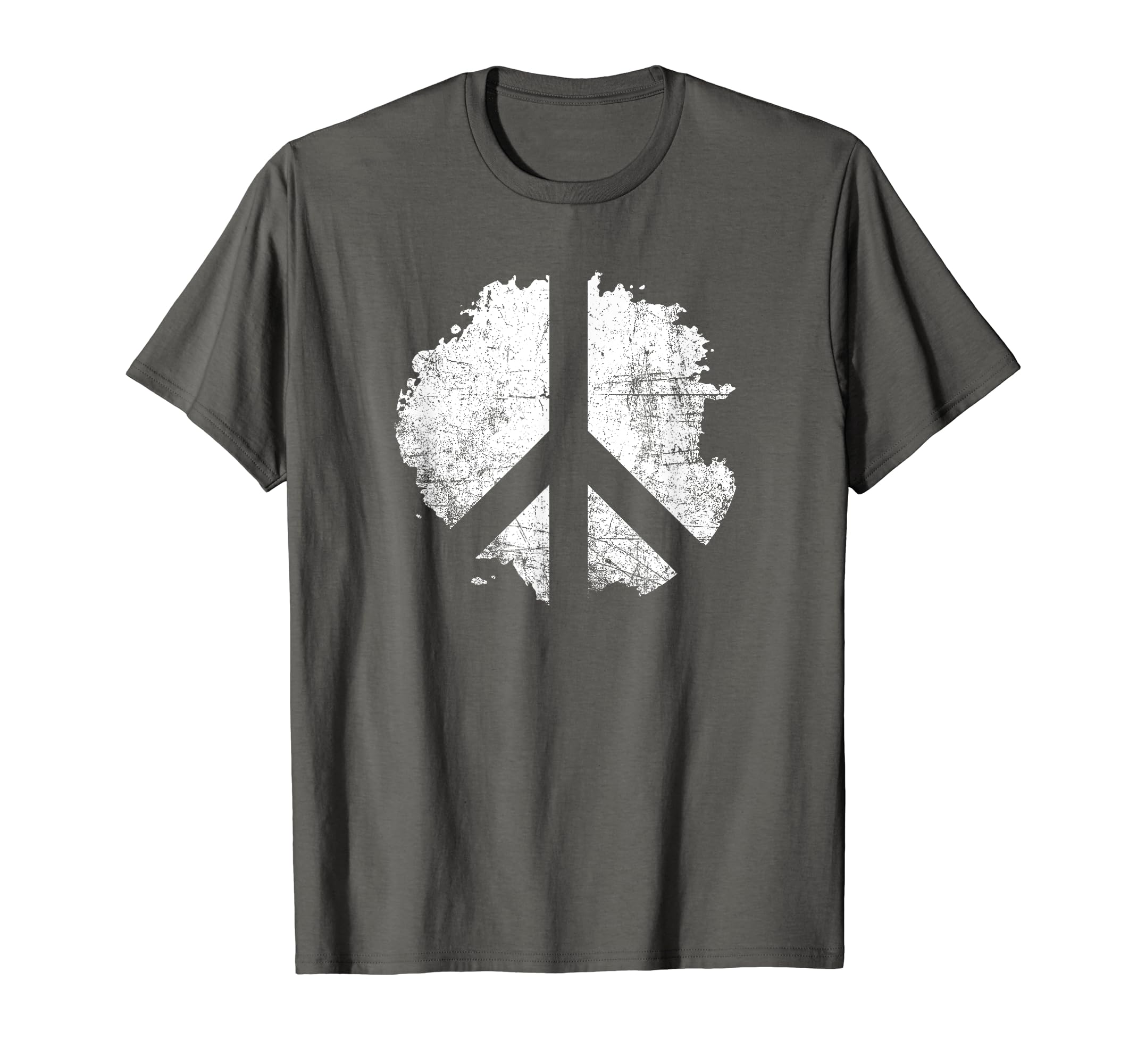 Peace Sign Paint Blot Grunge Worn T-Shirt - Novelty Apparel for Adults - T-Shirt, Sweatshirt, Hoodie