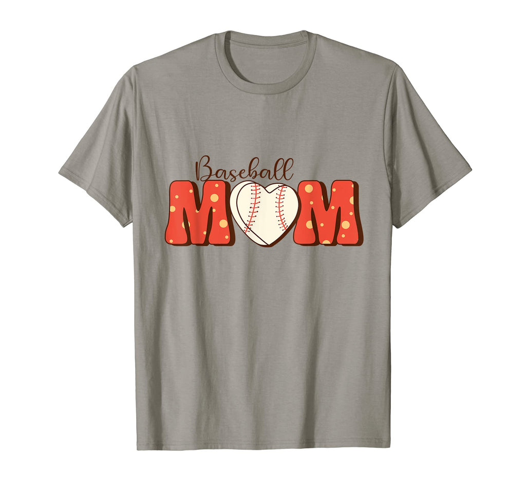 Baseball Mom Mother Groovy Mama T-Shirt - Trendy Graphic for Adults - T-Shirt, Sweatshirt, Hoodie