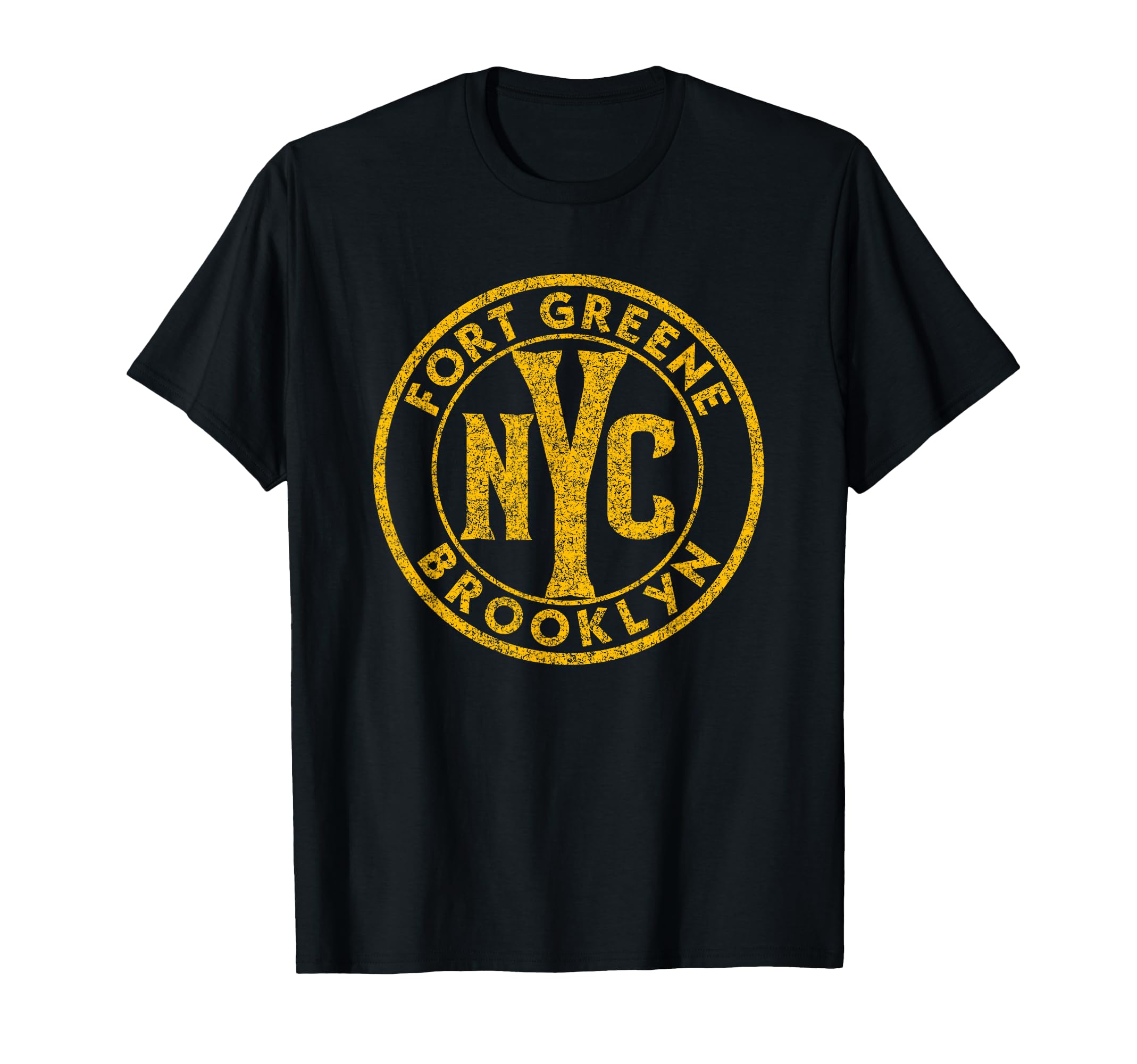 Fort Greene Brooklyn Nyc Circle Sign T-Shirt - Custom Art Print Unisex - T-Shirt, Sweatshirt, Hoodie