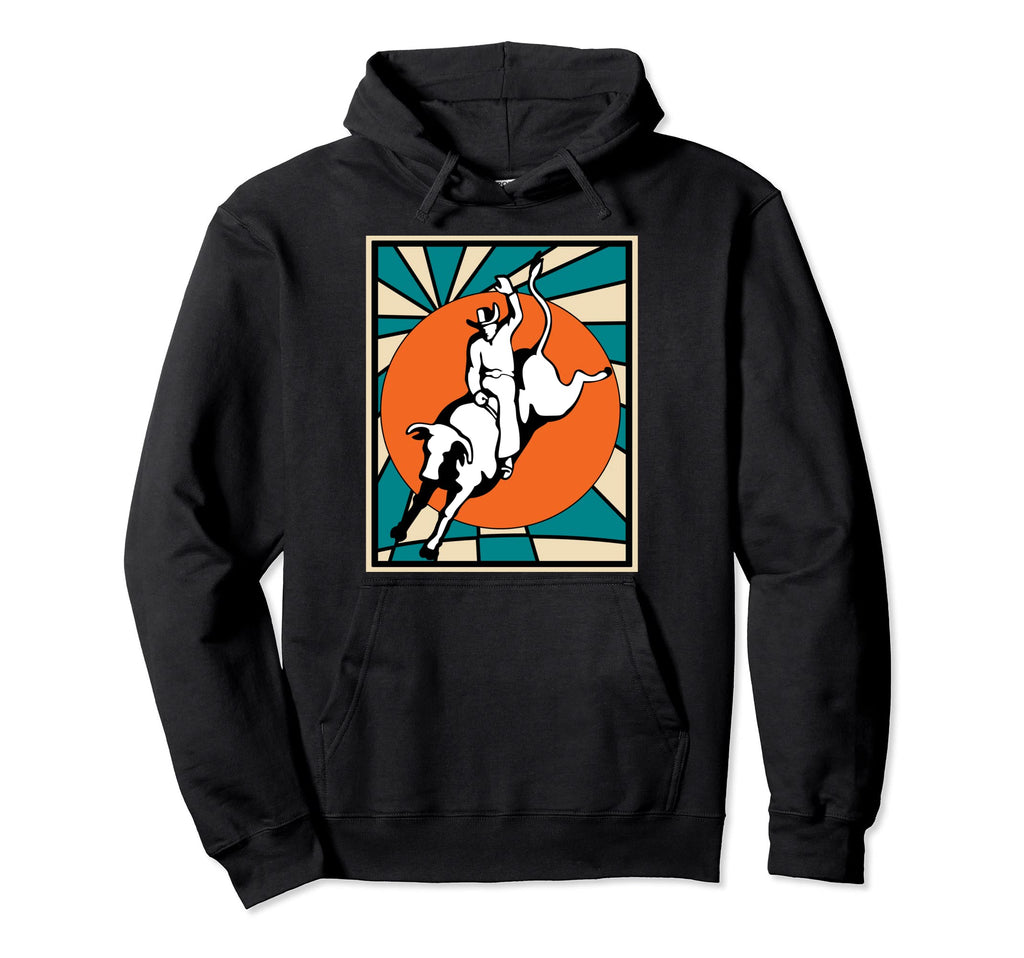Rodeo Cowboy Hoodie - Trendy Graphic Men Women - T-Shirt, Sweatshirt, Hoodie