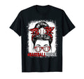 Funny Baseball Nonnie Messy Bun Mothers T-Shirt - Graphic Print Men Women - T-Shirt, Sweatshirt, Hoodie