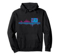 Sound Wave Cassette Vaporwave Outrun Hoodie - Custom Art Print Men Women - T-Shirt, Sweatshirt, Hoodie
