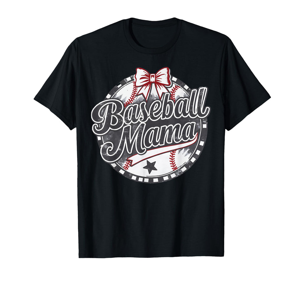 Baseball Mama Coquette Bow Sports T-Shirt - Aesthetic Graphic Men Women - T-Shirt, Sweatshirt, Hoodie