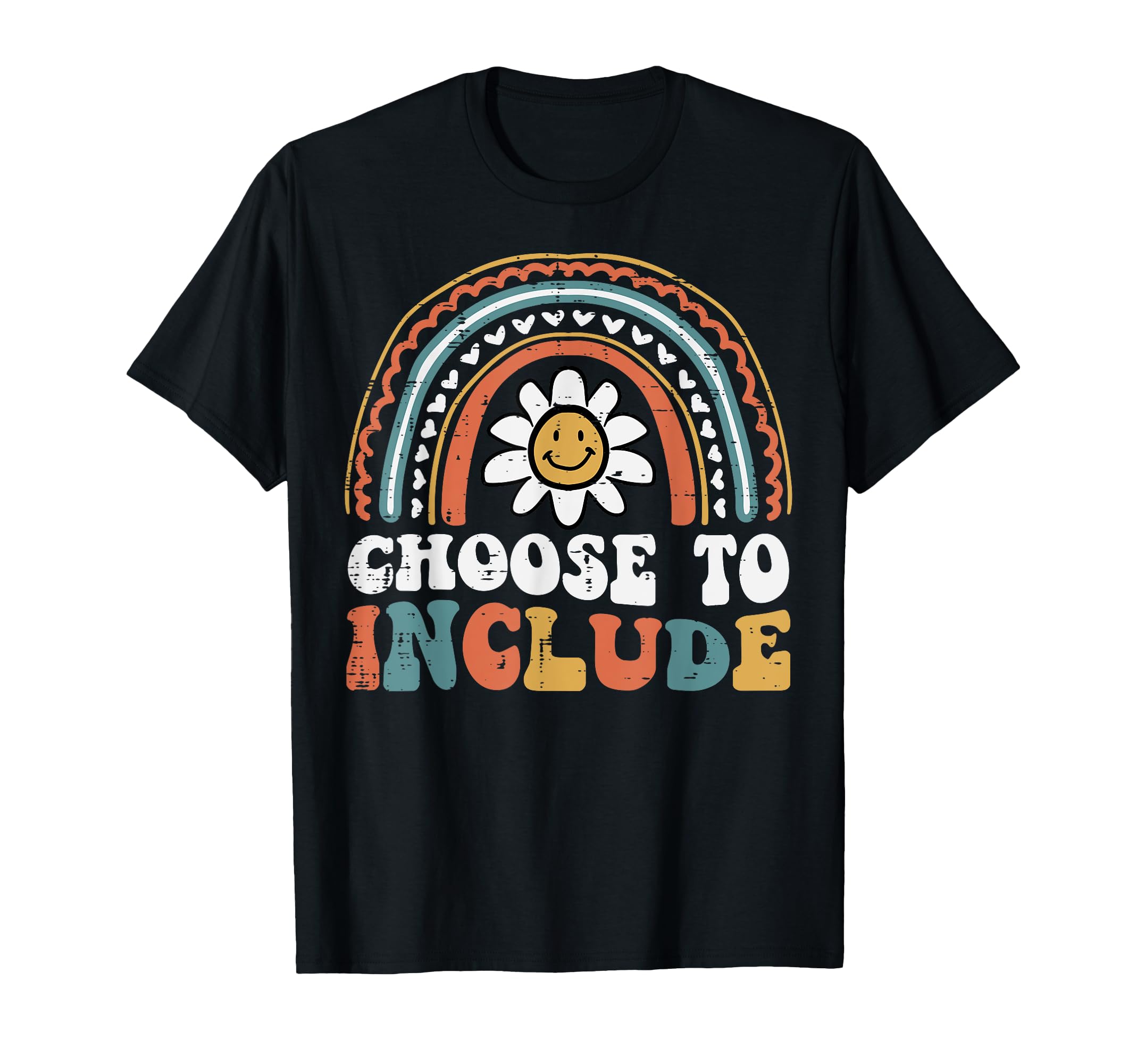Sped Teacher Choose To Include Rainbow T-Shirt - Aesthetic Graphic Unisex - T-Shirt, Sweatshirt, Hoodie
