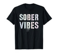 Sober Vibes Clean Peace Love Aa T-Shirt - Unique Graphic for Adults - T-Shirt, Sweatshirt, Hoodie