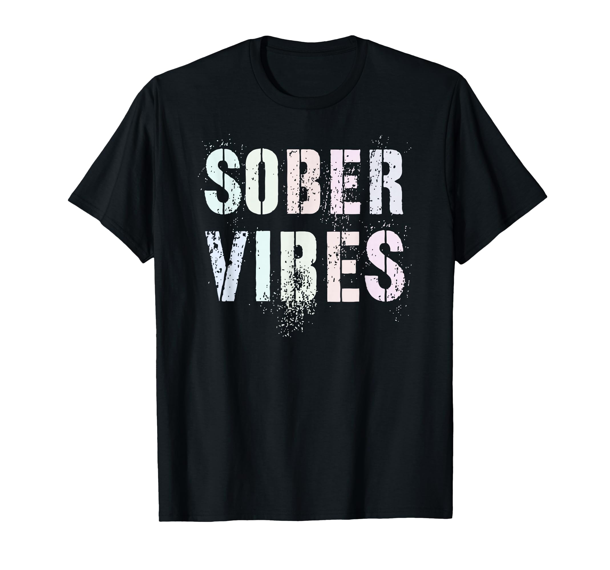 Sober Vibes Clean Peace Love Aa T-Shirt - Unique Graphic for Adults - T-Shirt, Sweatshirt, Hoodie
