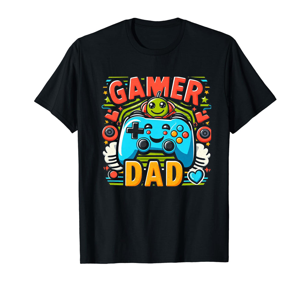 Gamer Dad Game Controller Gaming T-Shirt - Casual Everyday Wear Men Women - T-Shirt, Sweatshirt, Hoodie
