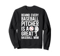 Great Baseball Pitcher Mom Sweatshirt - Aesthetic Graphic Men Women - T-Shirt, Sweatshirt, Hoodie
