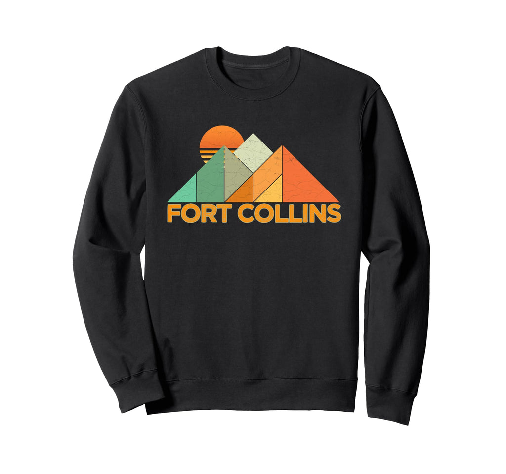 Fort Collins Co Distressed Sweatshirt - Casual Everyday Wear for Adults - T-Shirt, Sweatshirt, Hoodie