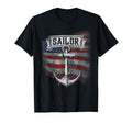 Mens Sailor Boat Anchor Boating Usa T-Shirt - Graphic Print Unisex - T-Shirt, Sweatshirt, Hoodie