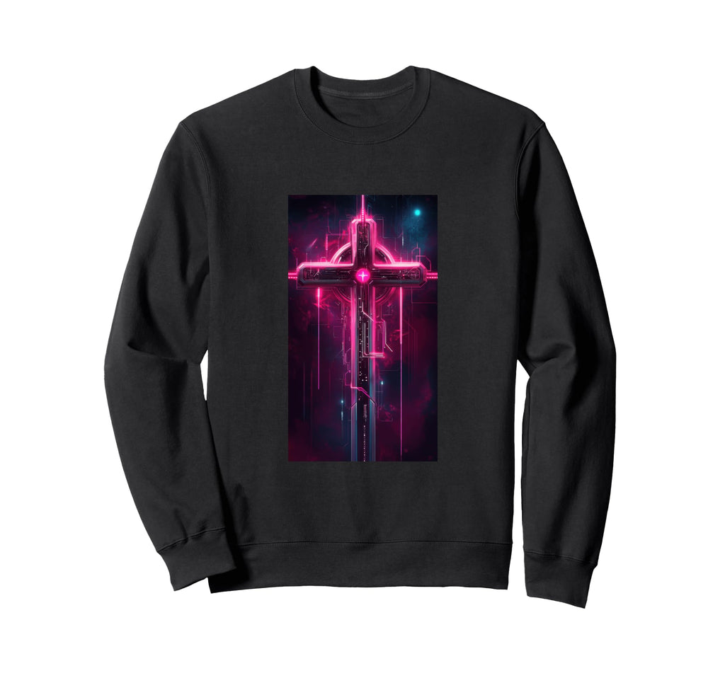 Gothic Cross Grunge Aesthetic Y2K Sweatshirt - Custom Art Print Unisex - T-Shirt, Sweatshirt, Hoodie
