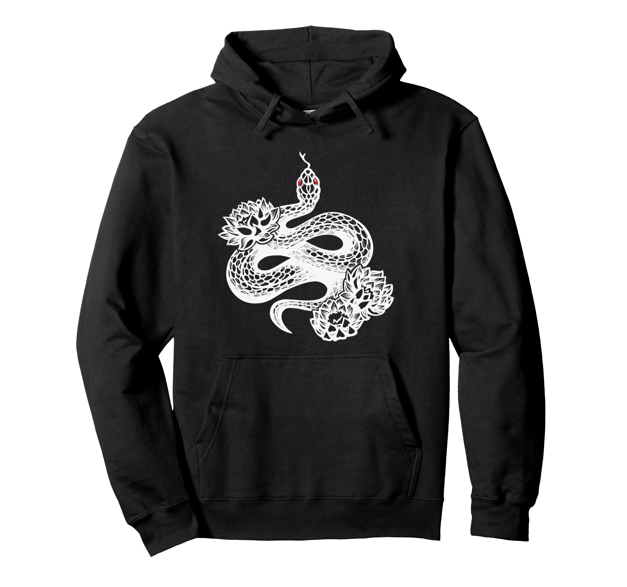 Water Lily Reptile Snake Eboy Egirl Y2K Mall Hoodie - Graphic Print Unisex - T-Shirt, Sweatshirt, Hoodie