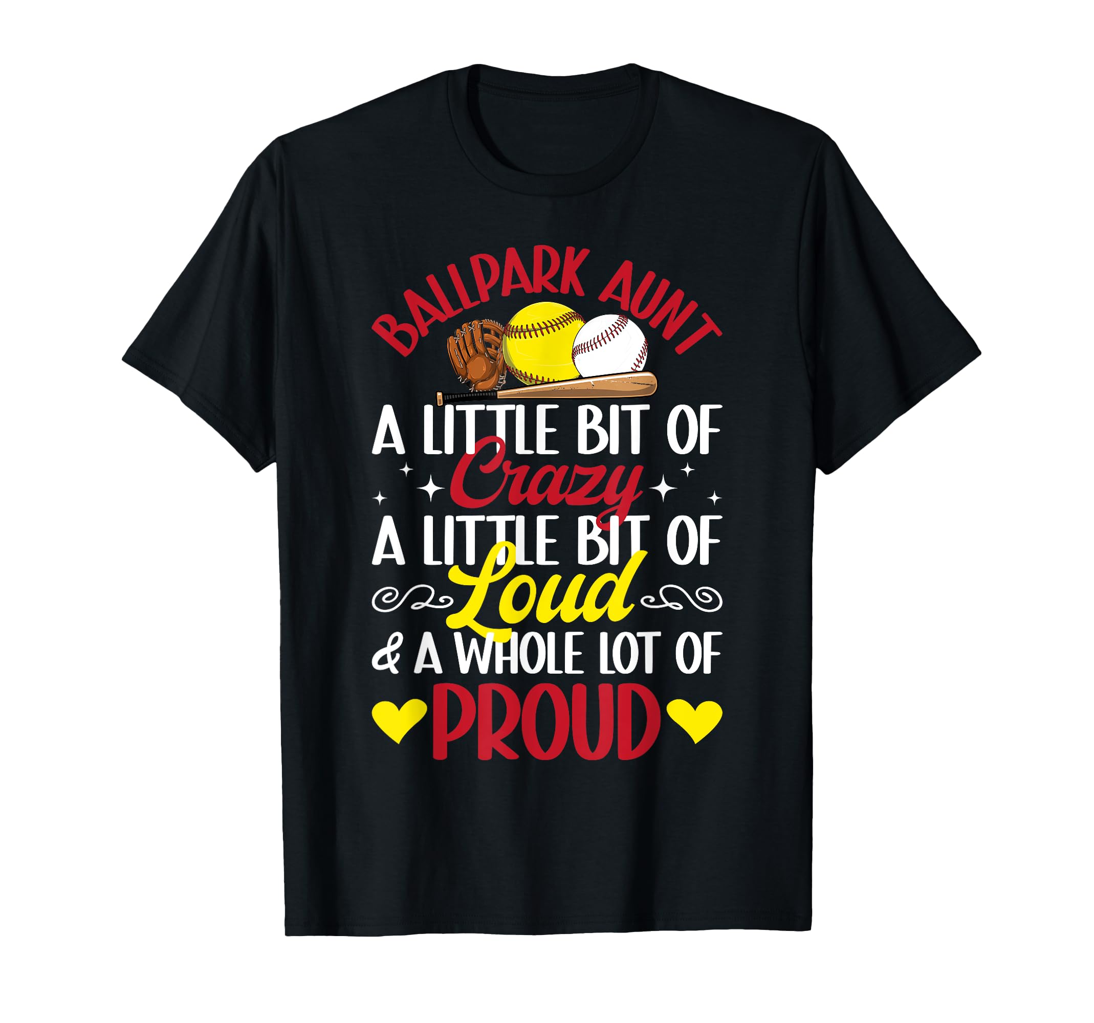 Ballpark Aunt Definition Baseball T-Shirt - Streetwear Style Unisex - T-Shirt, Sweatshirt, Hoodie