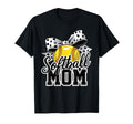Baseball Mom Polka Dot Bow Sports Mama T-Shirt - Graphic Print for Adults - T-Shirt, Sweatshirt, Hoodie