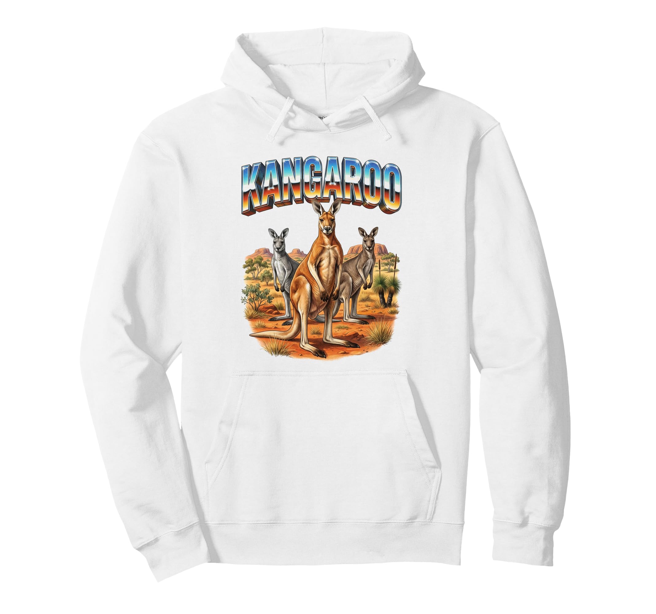 Kangaroo 70S 90S Kangaroo Hoodie - Casual Everyday Wear for Adults - T-Shirt, Sweatshirt, Hoodie