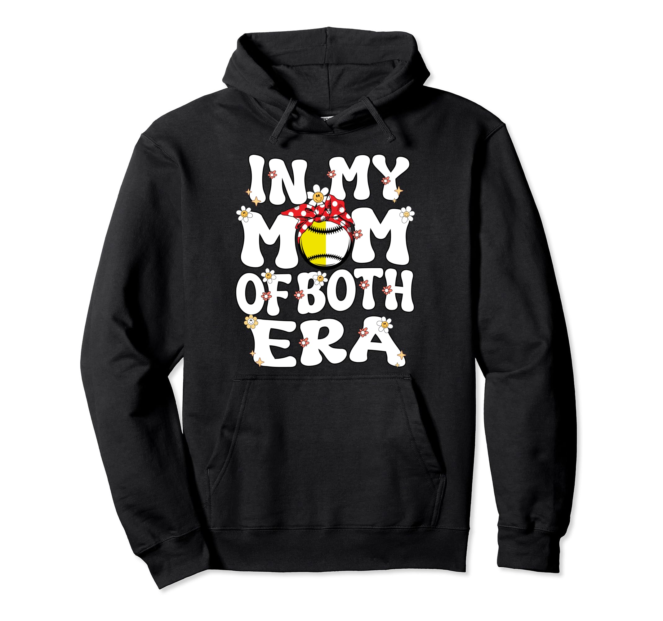 My Mom Both Era Baseball Softball Mom Hoodie - Novelty Apparel Unisex - T-Shirt, Sweatshirt, Hoodie