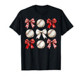 Baseball Bow Mama Game Day Mothers Day T-Shirt - Novelty Apparel for Adults - T-Shirt, Sweatshirt, Hoodie
