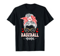 Baseball Nana Messy Bun Nana Baseball T-Shirt - Unique Graphic Unisex - T-Shirt, Sweatshirt, Hoodie
