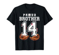 Proud Brother Baseball Player T-Shirt - Fun Novelty Design for Adults - T-Shirt, Sweatshirt, Hoodie