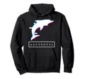 Vaporwave Dolphin Glitch Aesthetic Hoodie - Graphic Print for Adults - T-Shirt, Sweatshirt, Hoodie