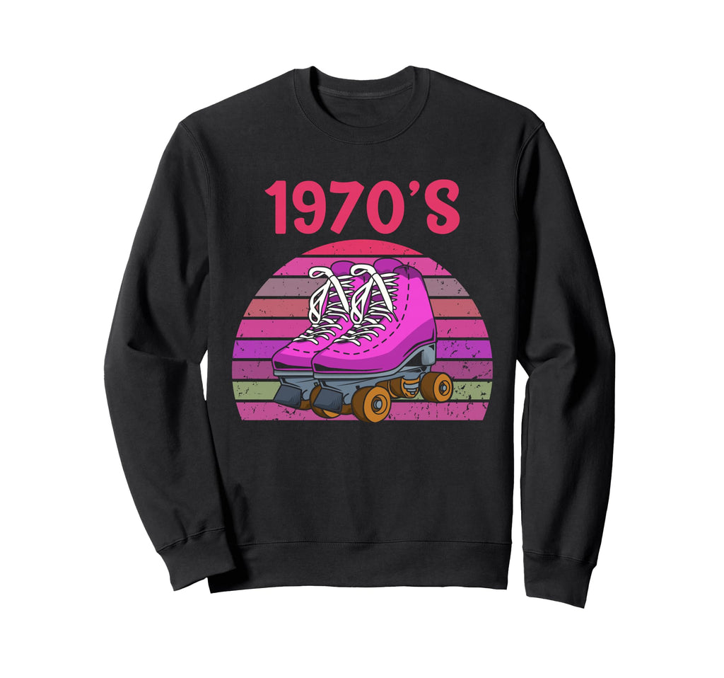 70S Roller Skating Skate Roller Sweatshirt - Graphic Print for Adults - T-Shirt, Sweatshirt, Hoodie