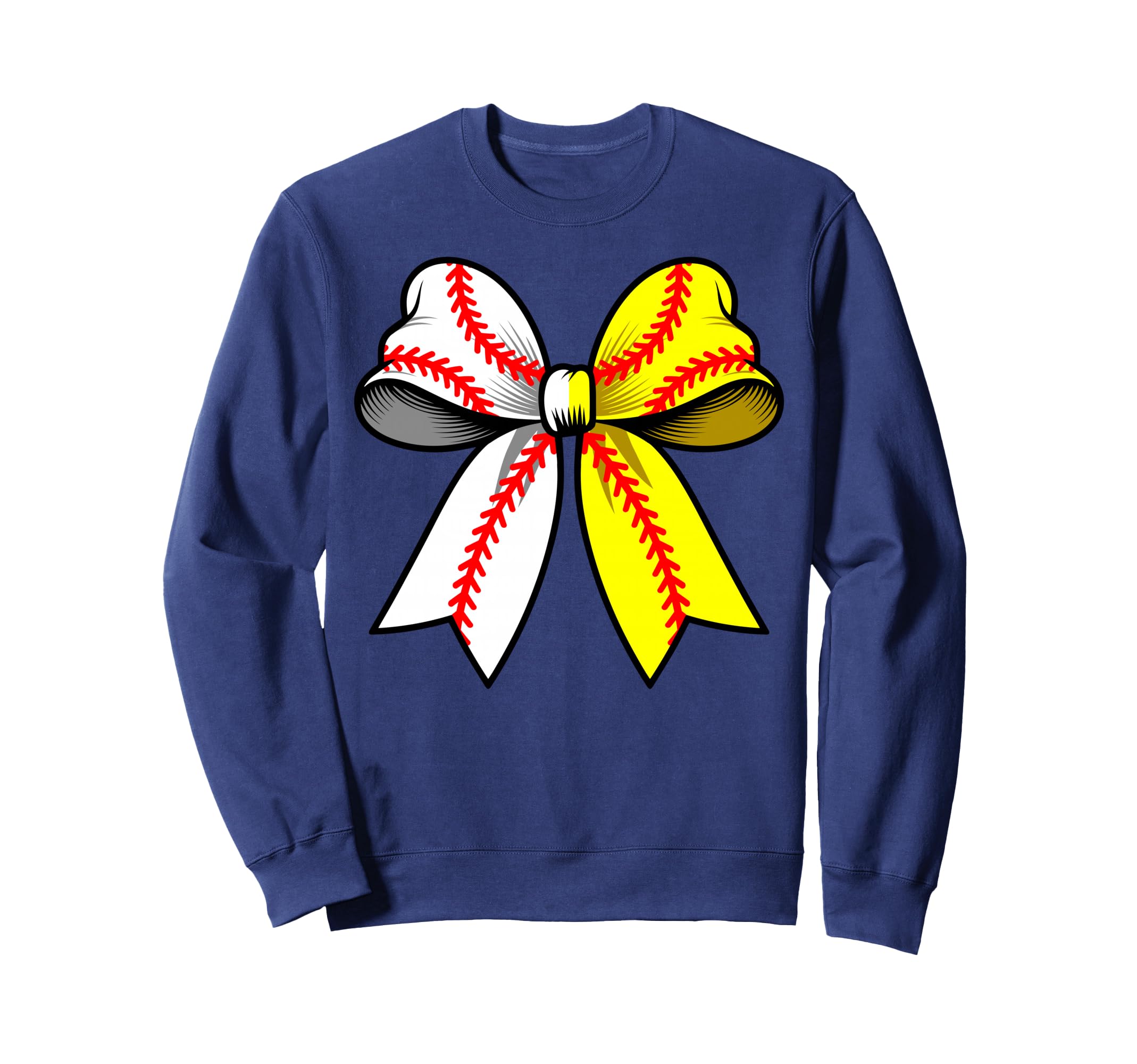Baseball Softball Coquette Bow Funny Sweatshirt - Trendy Graphic Men Women - T-Shirt, Sweatshirt, Hoodie