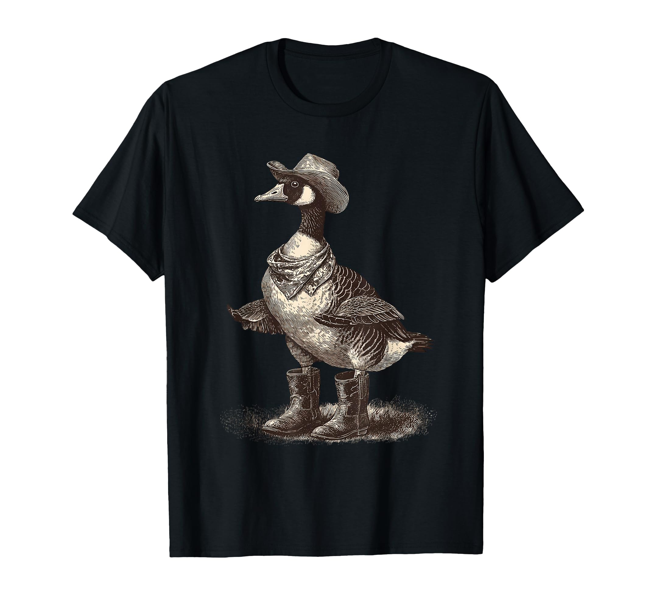 Country Cowboy Goose Rodeo Cowgirl T-Shirt - Fun Novelty Design Unisex - T-Shirt, Sweatshirt, Hoodie