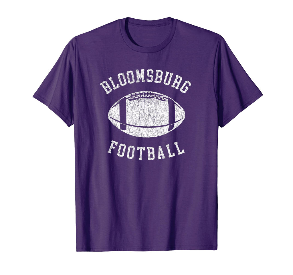 Bloomsburg Football Distressed 80S T-Shirt - Minimalist Print for Adults - T-Shirt, Sweatshirt, Hoodie