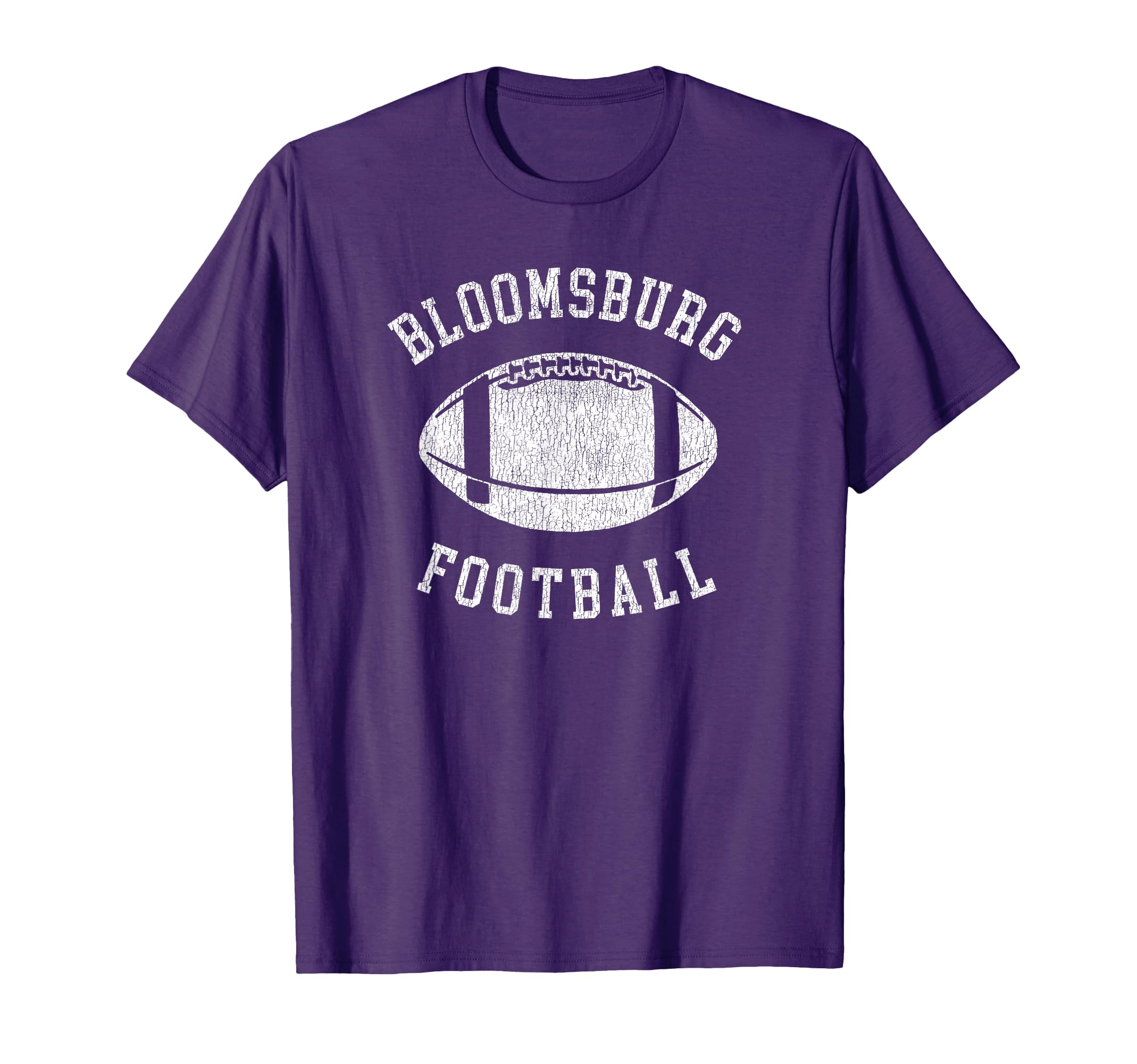 Bloomsburg Football Distressed 80S T-Shirt - Minimalist Print for Adults - T-Shirt, Sweatshirt, Hoodie