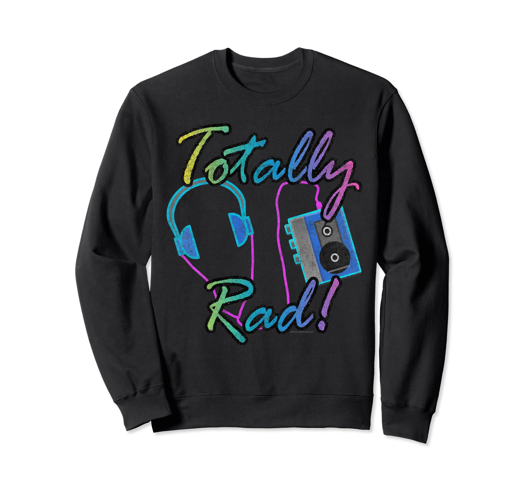 Totally Rad Cassette Tape 80S Sweatshirt - Custom Art Print for Adults - T-Shirt, Sweatshirt, Hoodie