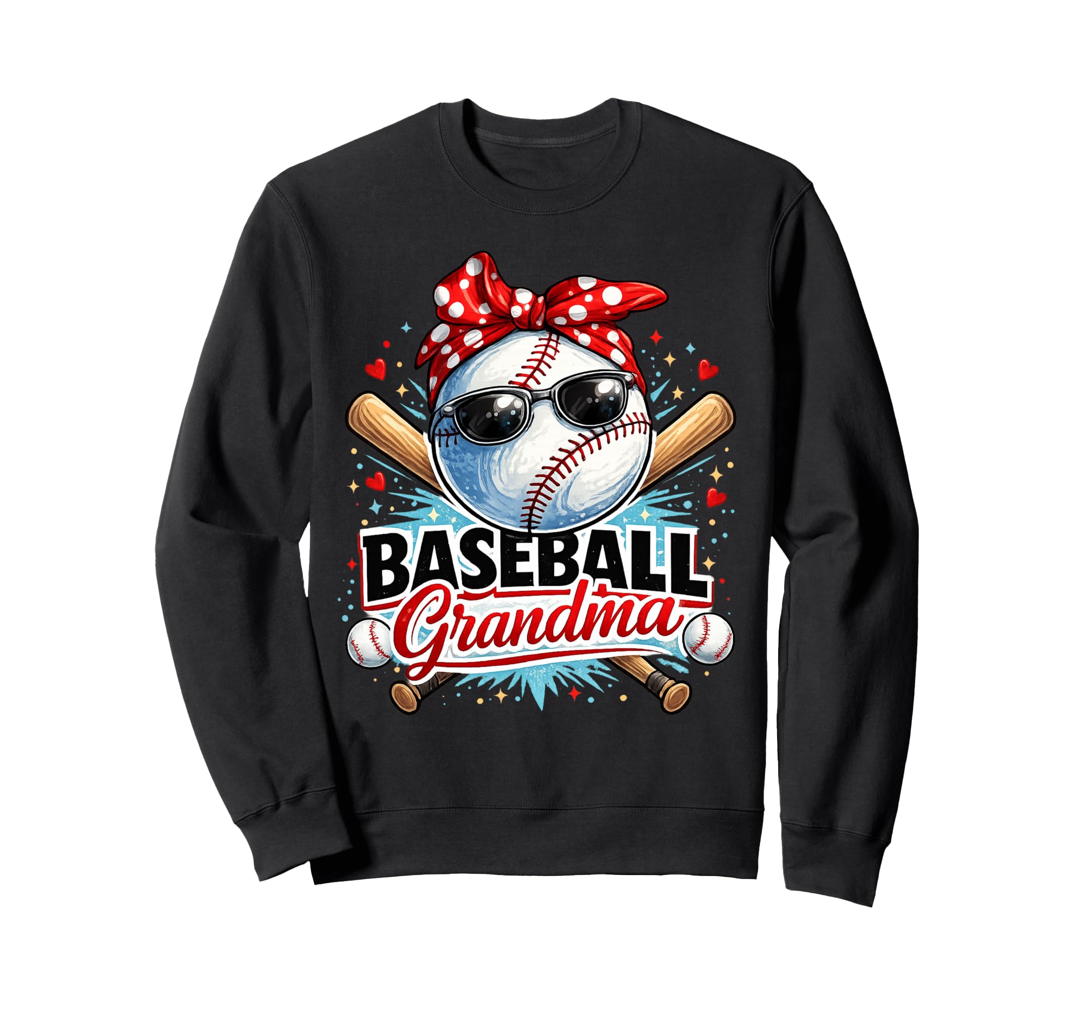 Baseball Grandma Baseball Grandma Sweatshirt - Unique Graphic Men Women - T-Shirt, Sweatshirt, Hoodie
