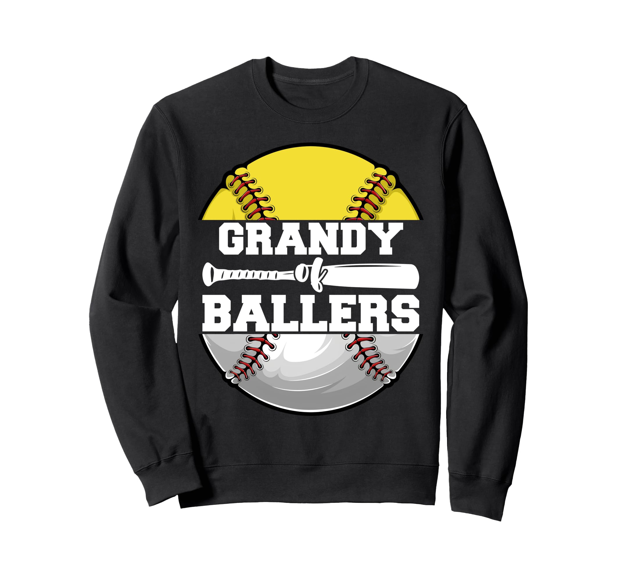 Grandy Ballers Funny Softball Sweatshirt - Graphic Print for Adults - T-Shirt, Sweatshirt, Hoodie