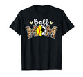 Ball Mom Leopard Funny Soccer T-Shirt - Fun Novelty Design for Adults - T-Shirt, Sweatshirt, Hoodie