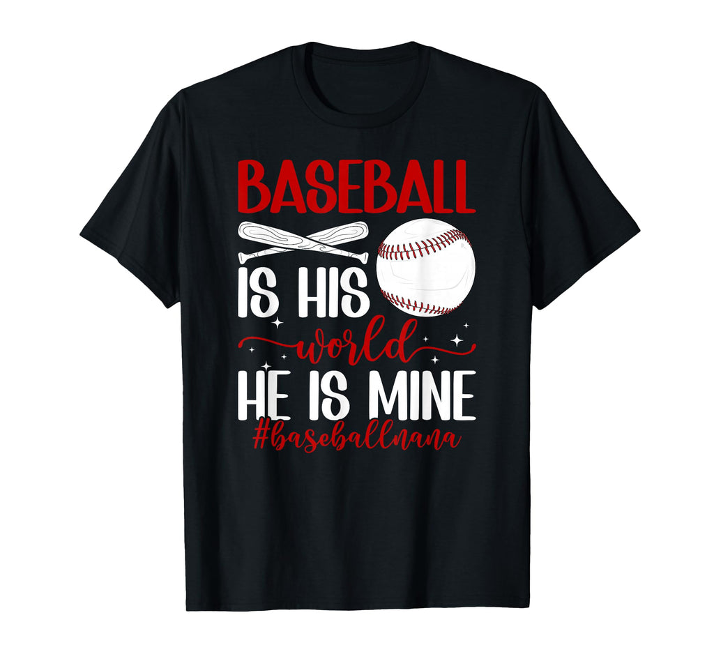 Baseball Nana Grandma Proud T-Shirt - Fun Novelty Design for Adults - T-Shirt, Sweatshirt, Hoodie