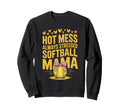 Always Stressed Softball Mama Baseball Sweatshirt - Trendy Graphic Unisex - T-Shirt, Sweatshirt, Hoodie