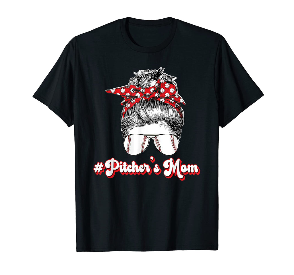 Baseball Pitchers Mom Proud Mother T-Shirt - Novelty Apparel Unisex - T-Shirt, Sweatshirt, Hoodie
