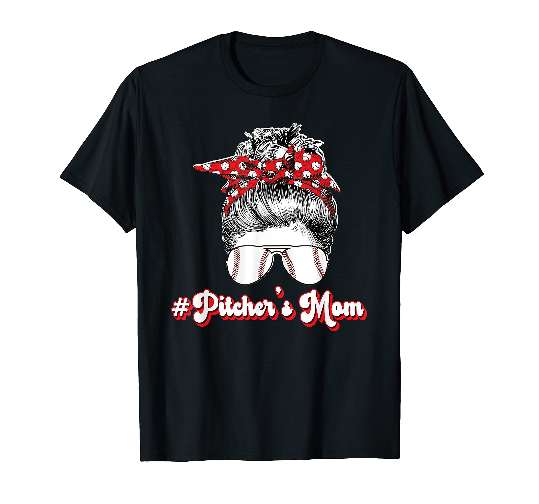 Baseball Pitchers Mom Proud Mother T-Shirt - Novelty Apparel Unisex - T-Shirt, Sweatshirt, Hoodie