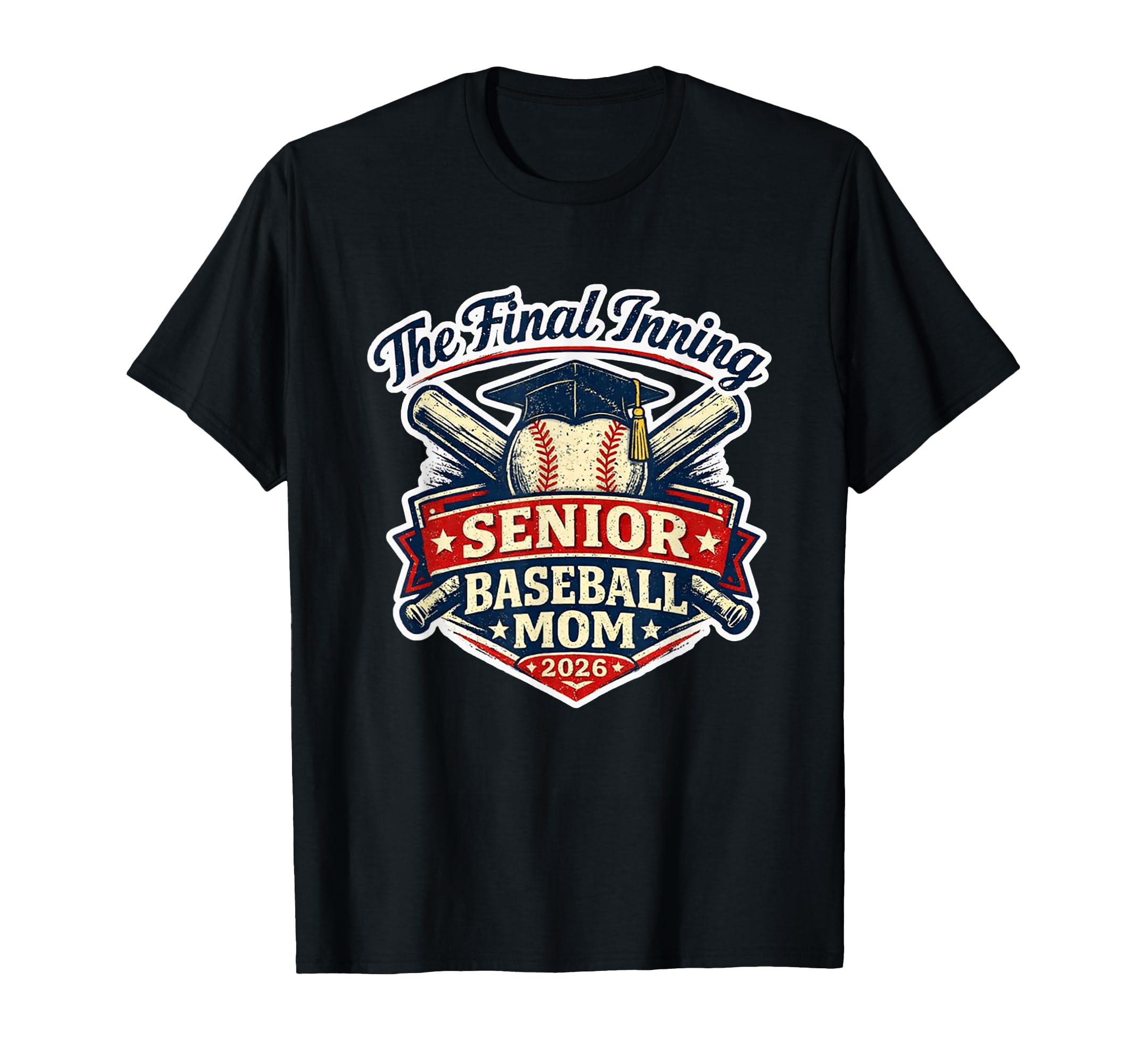 Final Inning Senior Baseball Mom T-Shirt - Streetwear Style for Adults - T-Shirt, Sweatshirt, Hoodie