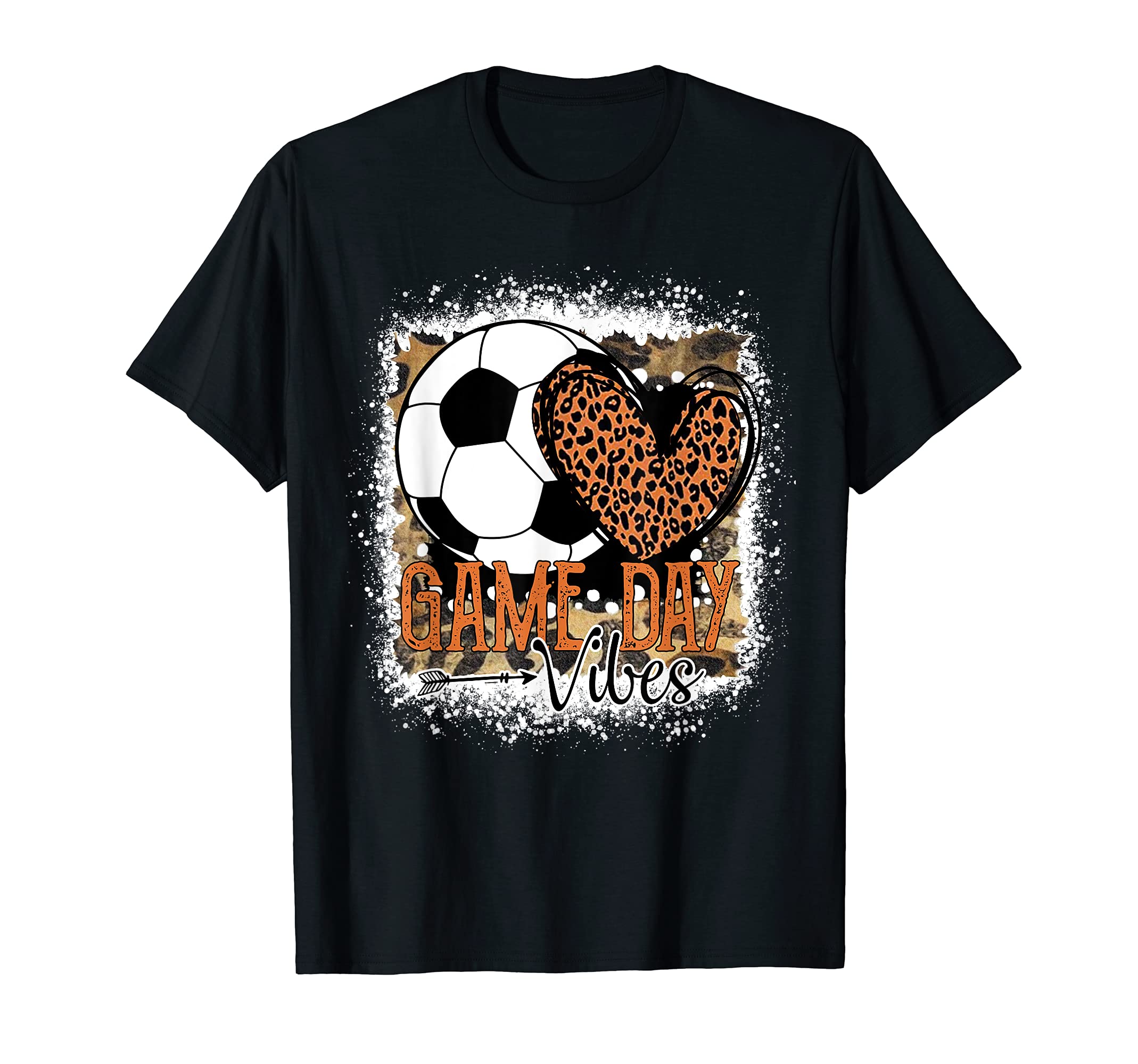 Bleached Soccer Game Day Vibes T-Shirt - Custom Art Print for Adults - T-Shirt, Sweatshirt, Hoodie