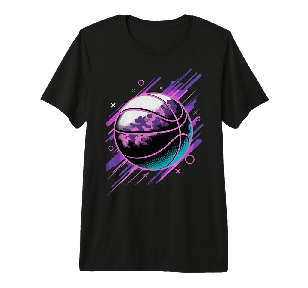 Colorful Basketball Ball Basketball T-Shirt - Graphic Print Men Women - T-Shirt, Sweatshirt, Hoodie