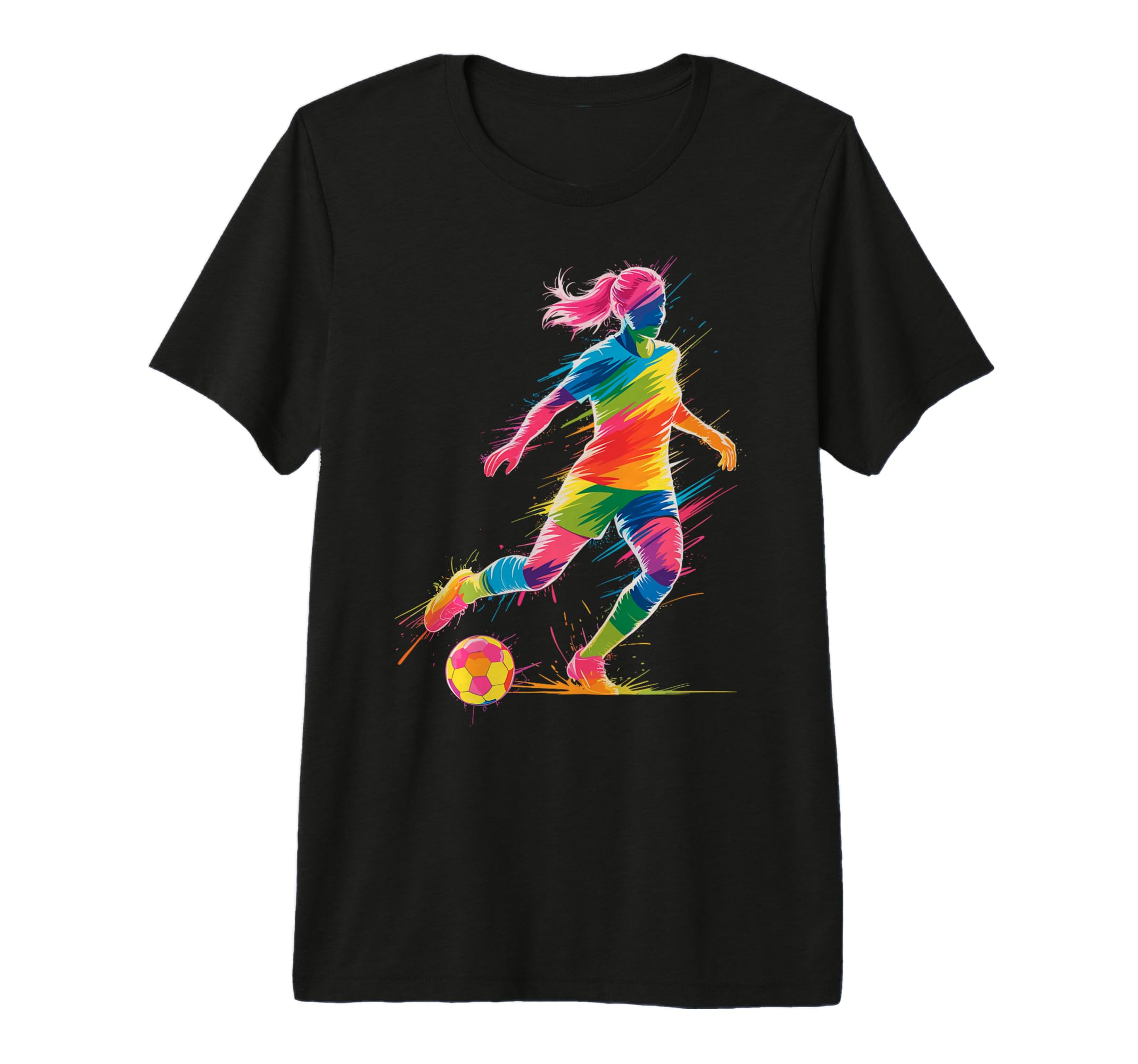 Colorful Funny Soccer Fan Dad Mom T-Shirt - Aesthetic Graphic for Adults - T-Shirt, Sweatshirt, Hoodie