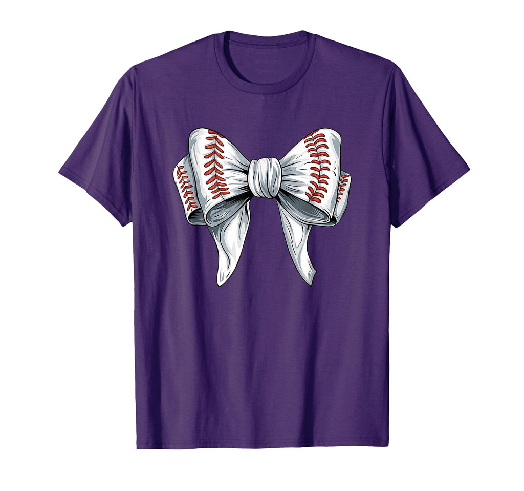 Baseball Coquette Bow Baseball Mom T-Shirt - Aesthetic Graphic Men Women - T-Shirt, Sweatshirt, Hoodie