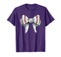 Baseball Coquette Bow Baseball Mom T-Shirt - Aesthetic Graphic Men Women - T-Shirt, Sweatshirt, Hoodie
