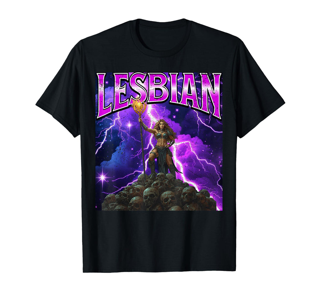 Lesbian Warrior Y2K Bootleg Meme T-Shirt - Casual Everyday Wear for Adults - T-Shirt, Sweatshirt, Hoodie