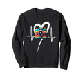 Womens Funny Camera Heartbeat Sweatshirt - Casual Everyday Wear for Adults - T-Shirt, Sweatshirt, Hoodie