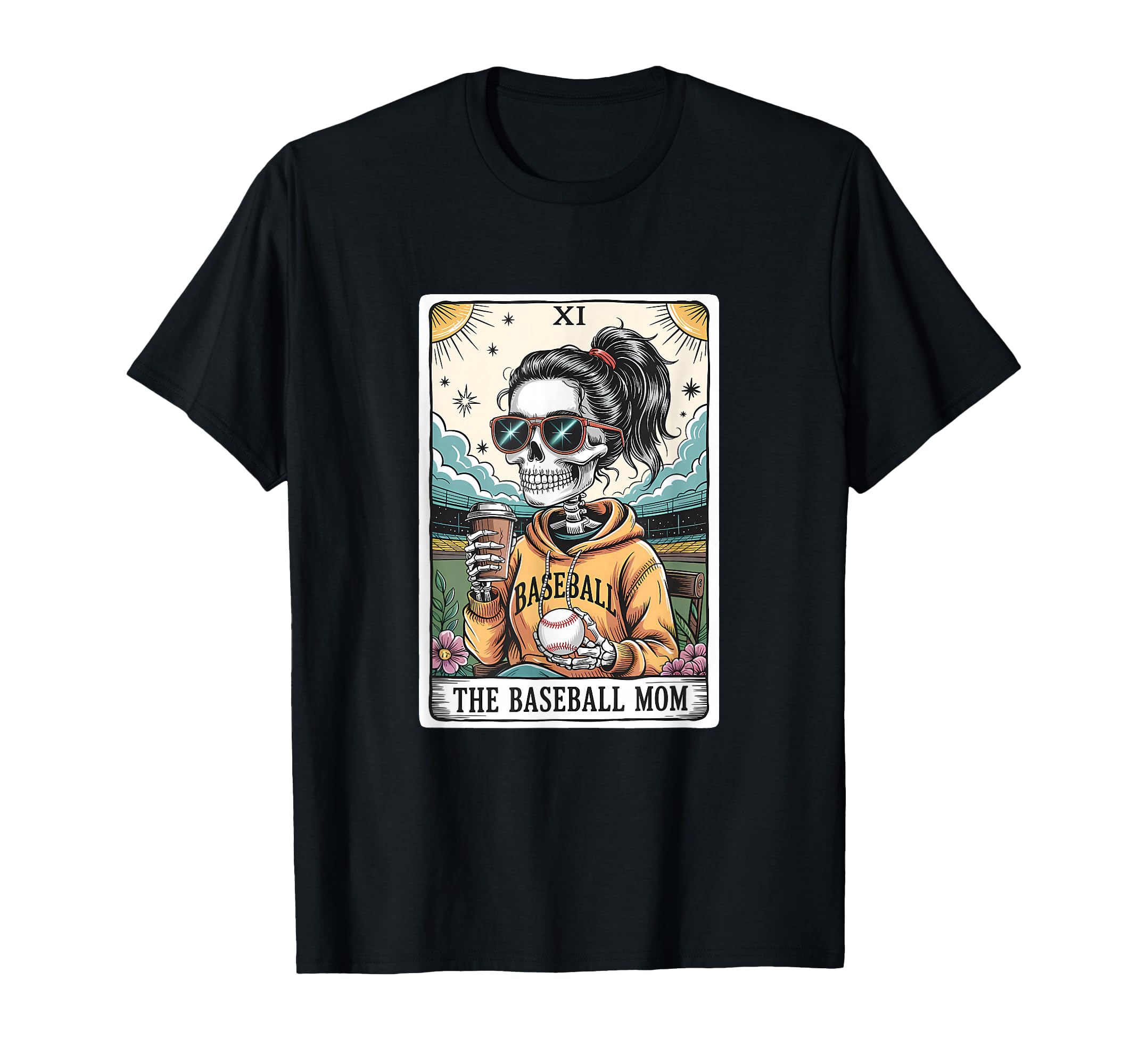 Funny Skeleton Tarot Card Halloween T-Shirt - Custom Art Print Unisex - T-Shirt, Sweatshirt, Hoodie