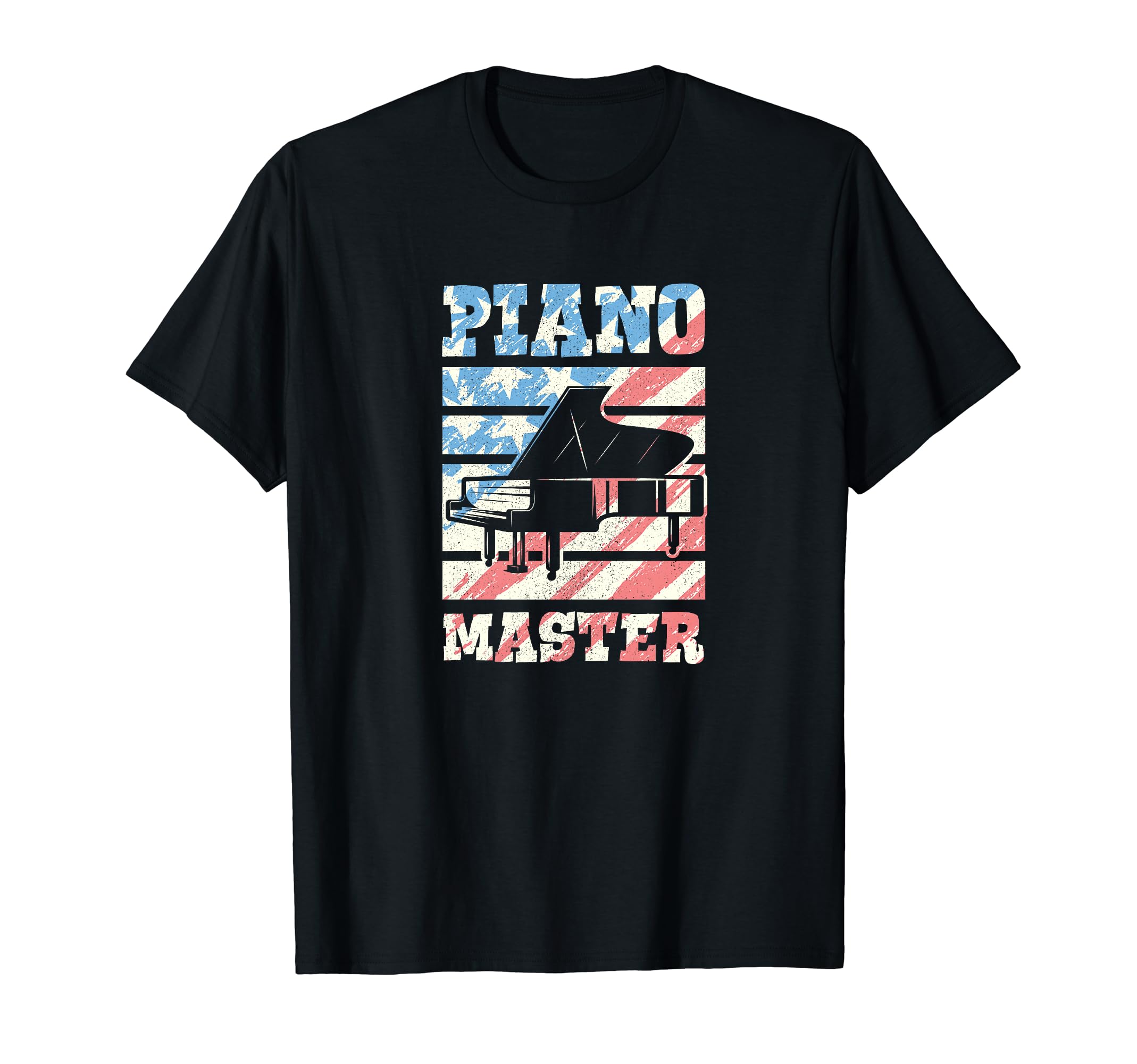 Piano Master Distressed Grunge Piano T-Shirt - Minimalist Print for Adults - T-Shirt, Sweatshirt, Hoodie