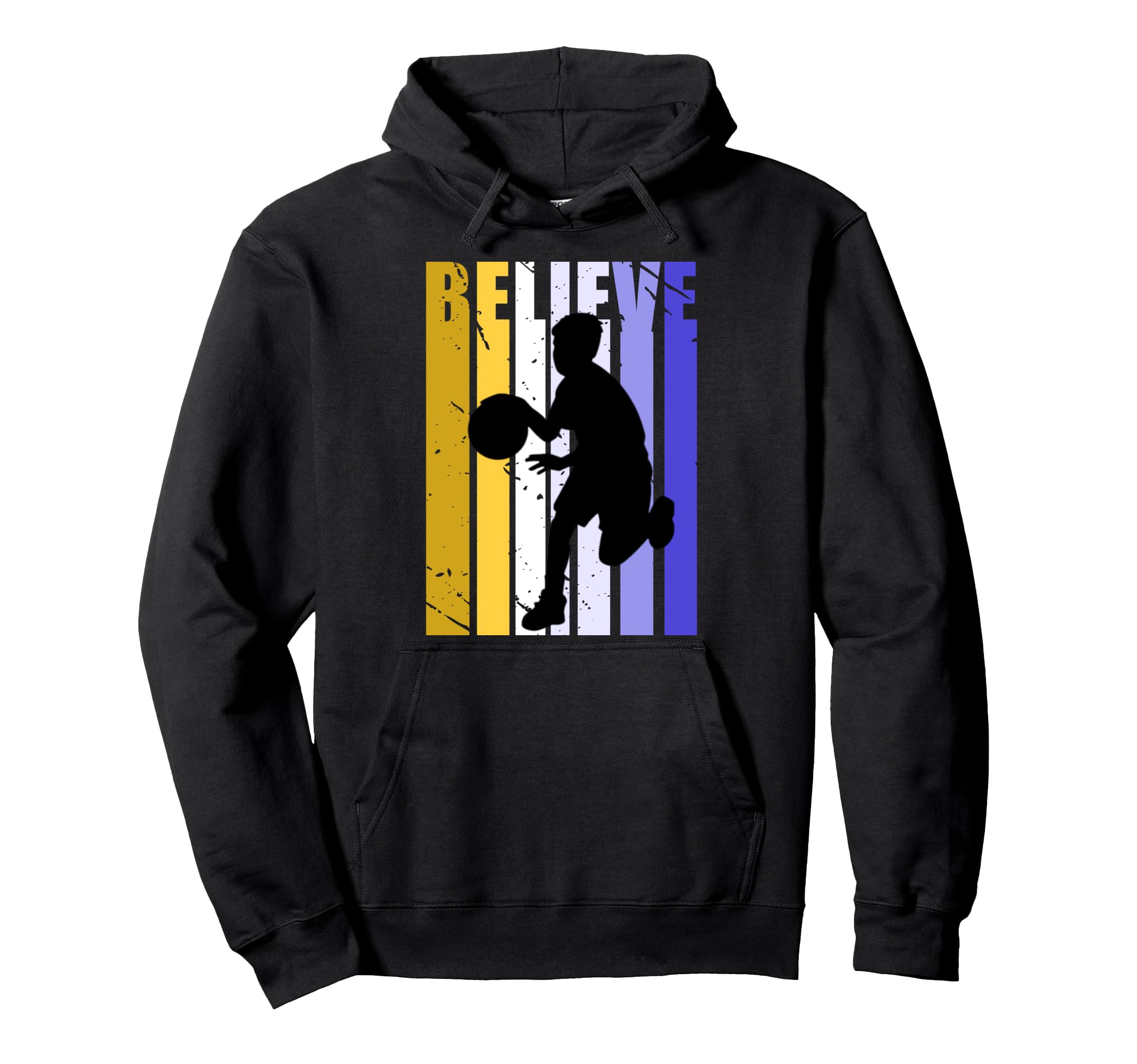 Basketball Player Birthday Distressed Hoodie - Custom Art Print Men Women - T-Shirt, Sweatshirt, Hoodie