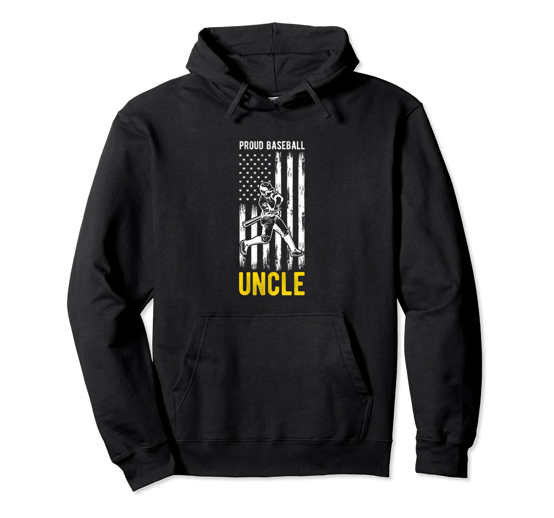 Proud Baseball Uncle Patriot Team Coach Hoodie - Minimalist Print Unisex - T-Shirt, Sweatshirt, Hoodie