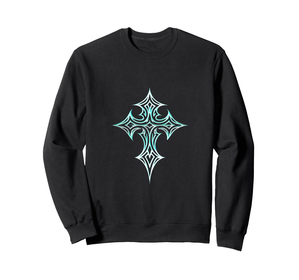 Gothic Cross Y2K Aesthetic Emo Sweatshirt - Streetwear Style for Adults - T-Shirt, Sweatshirt, Hoodie